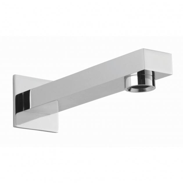 SAGITTARIUS Evolution Wall Mounted Bath Spout and Square Cover Plate 180mm Clearance Taps Sagittarius 