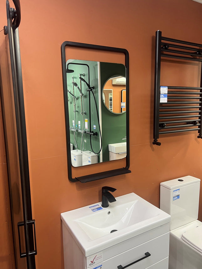 Scudo Mono Soft Square Mirror With Shelf Mirror Scudo 