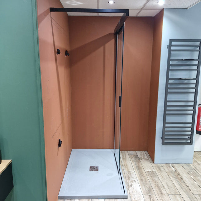 Sealskin Libero 5000 Black Sliding Walk - In Panel Clearance Shower Enclosure Bathrooms at Unit 5 