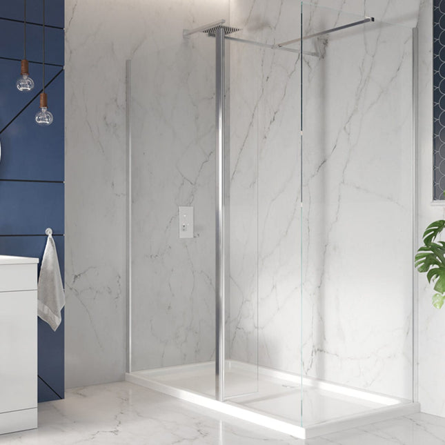 Senso Full Length Hinged Deflector Panel (275mm) Waterworks Bathrooms 