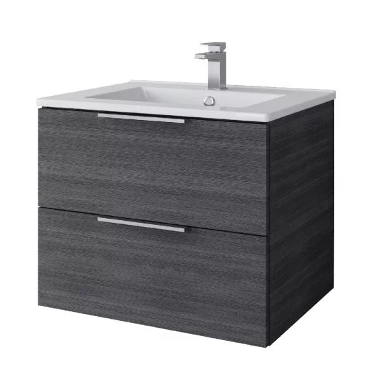 Sofia Senca Grey Double Drawer Vanity & Basin w. Chrome Hand Clearance Vanity Unit Bathrooms at Unit 5 