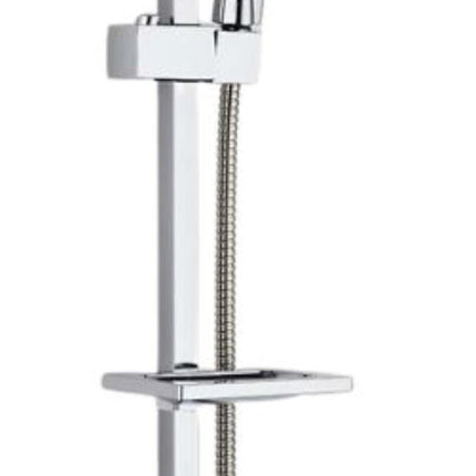 Square Shower Rail kit with soap dish Waterworks Showers Waterworks Bathrooms 