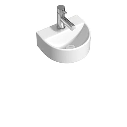 U5T-13-47 Round Small Ceramic Cloakroom Basin Toilets Waterworks Bathrooms 
