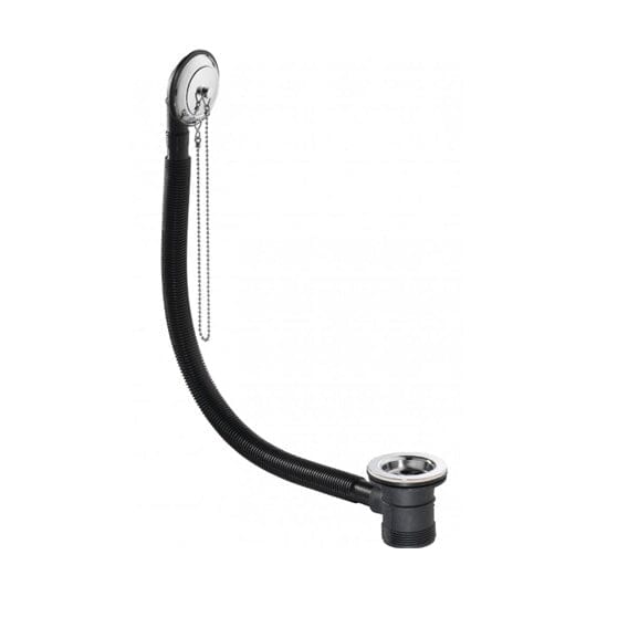 U5T-184- 12 Bath Parking Waste with Plug and Chain Chrome Waterworks Wastes - Bits & Bobs Waterworks Bathrooms 