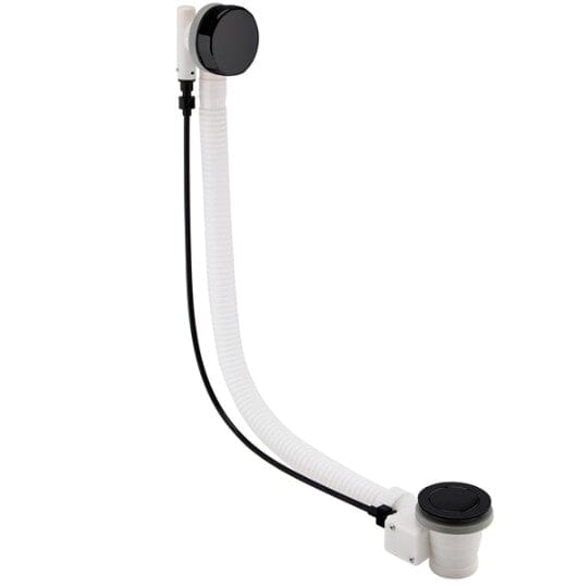 U5T-186-35 Black Bath Pop-Up Waste with Overflow Waterworks Wastes - Bits & Bobs Waterworks Bathrooms 