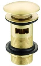 U5T-189-20 Click clack basin waste Brushed Brass Slotted Waterworks Wastes - Bits & Bobs Waterworks Bathrooms 