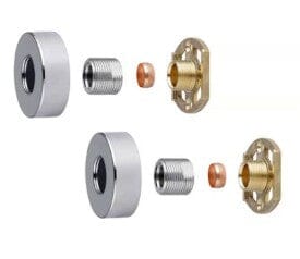 U5T-77-88 Easy Fix Bar Shower Fixing Kit Round Waterworks Showers Waterworks Bathrooms 