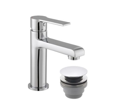 Vado ion smooth bodied mini mono basin w.clic clac Clearance Taps Vado 