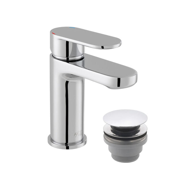 VADO Metiz Mono Basin Mixer + Push Basin Waste Clearance Taps Vado 