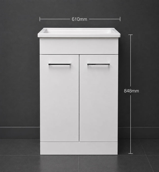 Viglio 600 Vanity Unit & basin Clearance Vanity Unit Waterworks Bathrooms 