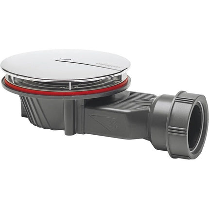 Wirquin Slim+ Shower Waste Chrome-Plated ABS Dome Waterworks Shower Trays Waterworks Bathrooms 