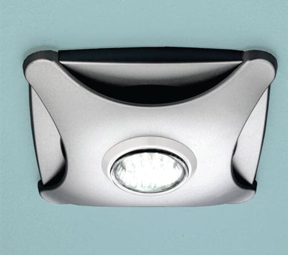 HIB Air Star Ceiling Mounted LED Illuminated Extractor Fan - Matt Silver Extractor Fan HIB 