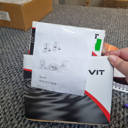 K-Vit Koral Mono Basin Mixer & Bath Filler Tap Tap Pack Kartell 