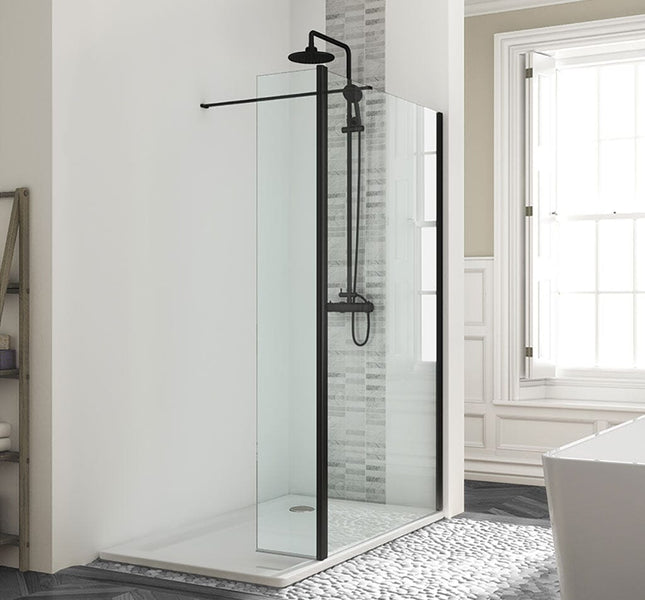 My Life Wetroom Front Panel Black Edition 900mm Shower Door My Life 
