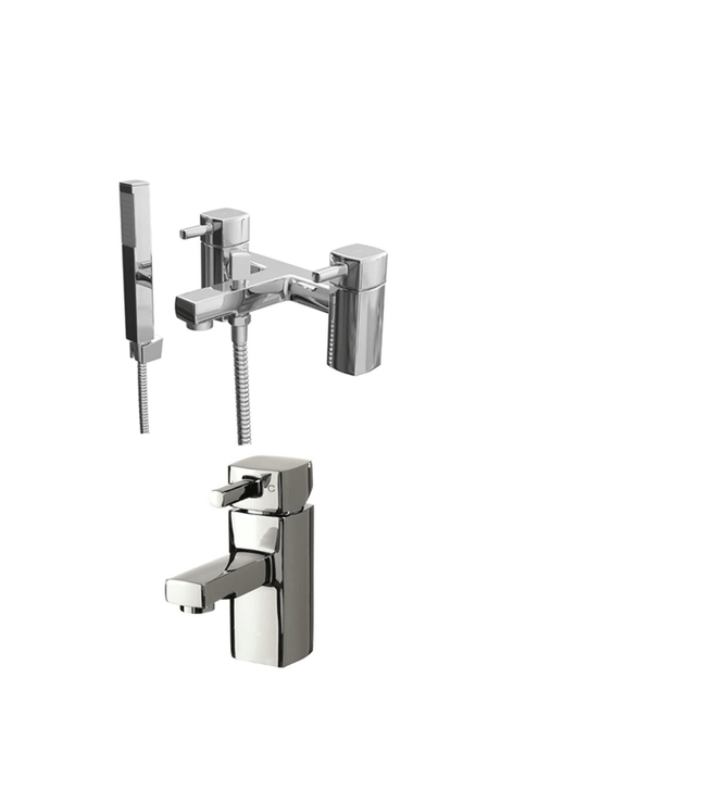 Nero Basin Mixer & Bath Shower Mixer Tap Pack Tap Pack Cassellie 